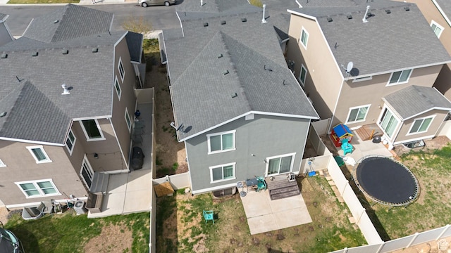 aerial view featuring a residential view