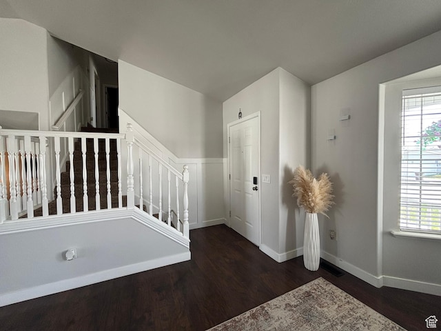 1081 S 900 W, Tooele, UT 84074 - foyer entrance with a wealth of natural light, stairway, and wood finished floors