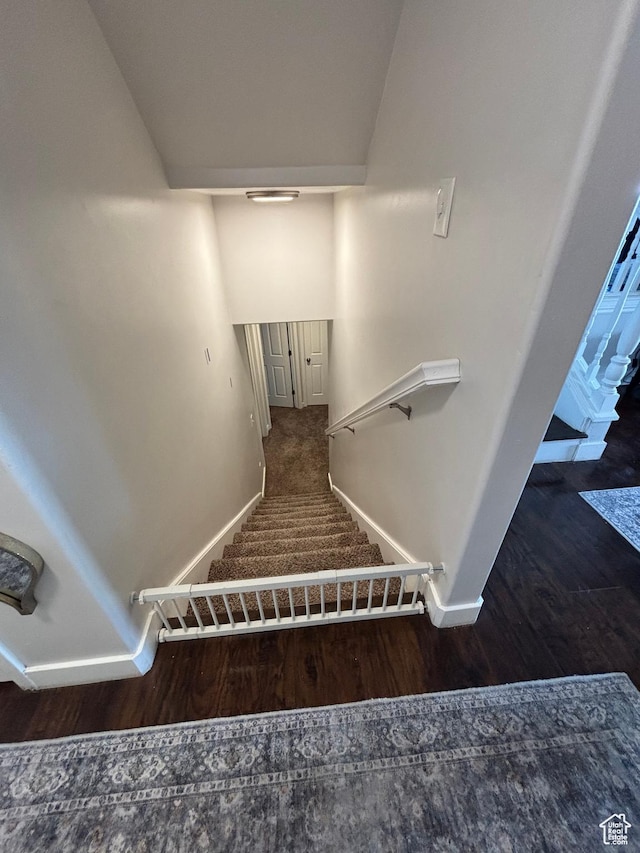 1081 S 900 W, Tooele, UT 84074 - staircase with wood finished floors and baseboards
