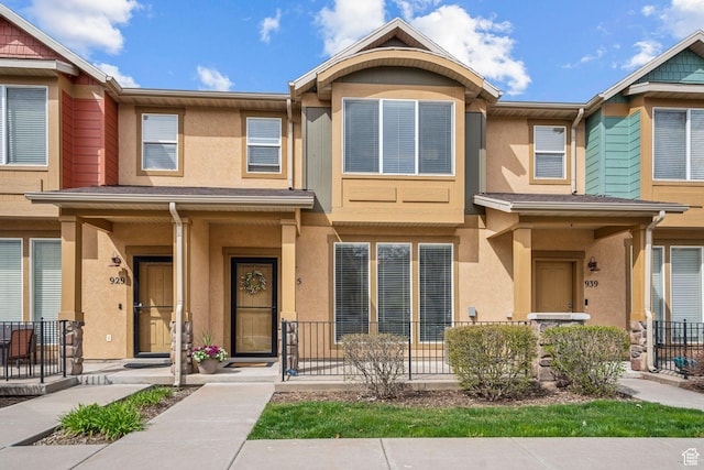 view of property with stucco siding
