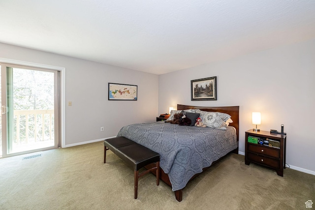 2406 Woodland Dr, Ogden, UT 84403 - bedroom with light colored carpet, baseboards, and visible vents