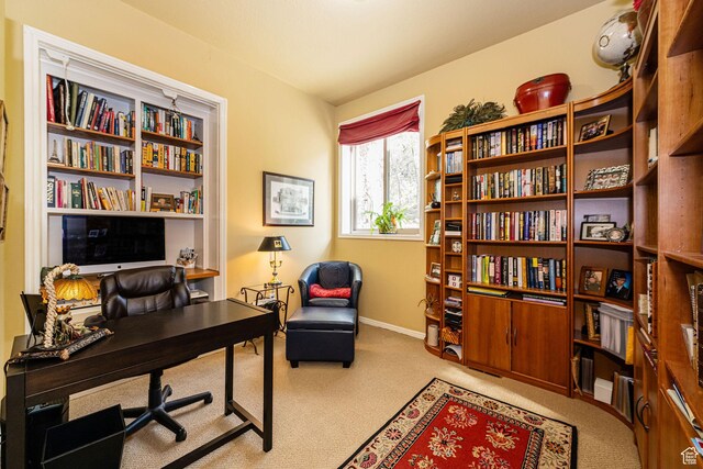 2406 Woodland Dr, Ogden, UT 84403 - carpeted home office with baseboards
