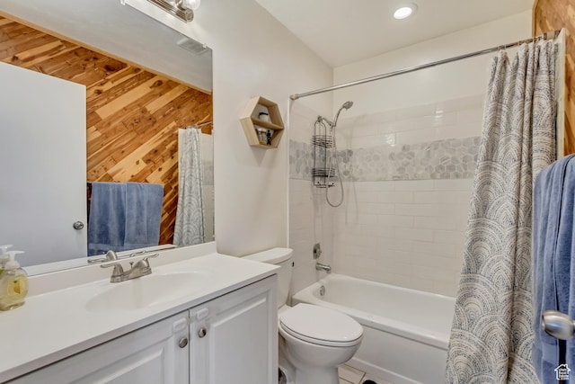 1224 S 760 W, Provo, UT 84601 - full bathroom featuring toilet, shower / bath combo, vanity, and visible vents