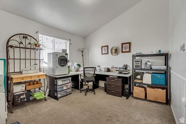 1224 S 760 W, Provo, UT 84601 - office featuring carpet floors and vaulted ceiling