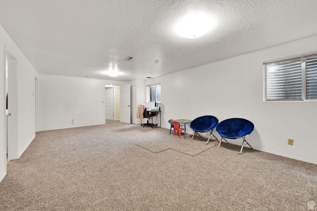 992 E 5625 S, South Ogden, UT 84405 - game room featuring visible vents, a textured ceiling, and carpet floors