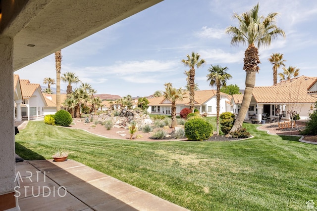 145 S Crystal Lakes Dr Unit 80, St George, UT 84770 - view of yard with a patio area and a residential view