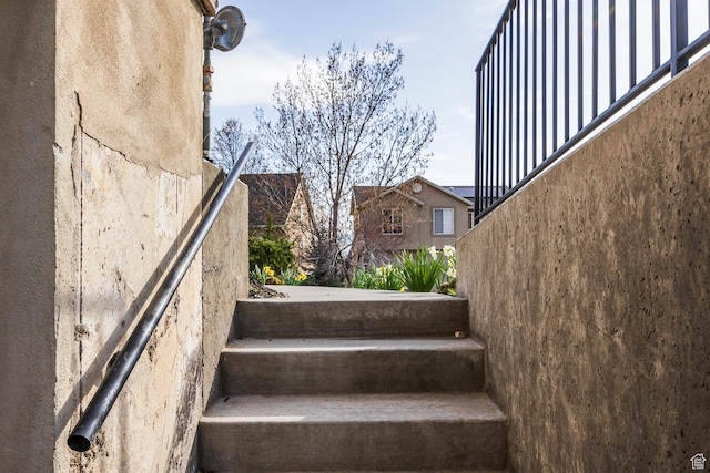 view of stairs