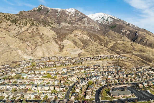 mountain view with nearby suburban area
