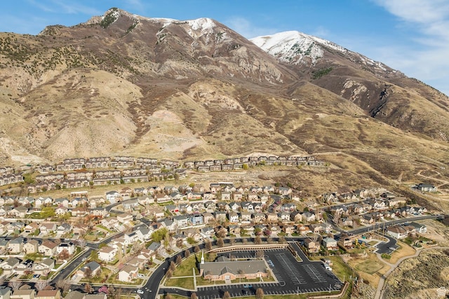 mountain view with nearby suburban area