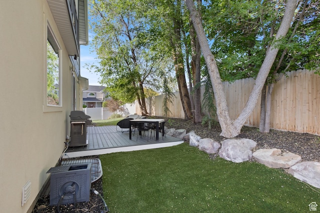 11779 S Windcroft Ct E, Sandy, UT 84092 - view of yard featuring a deck