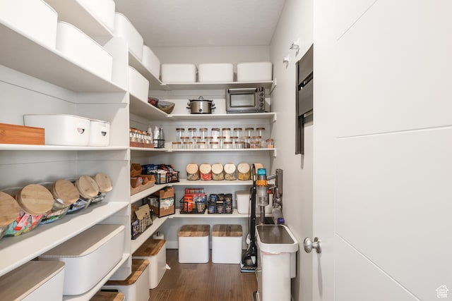 view of storage area