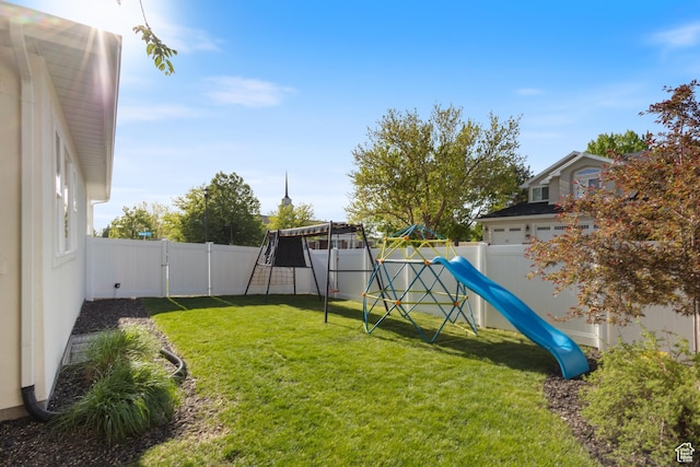 11779 S Windcroft Ct E, Sandy, UT 84092 - view of yard with a playground