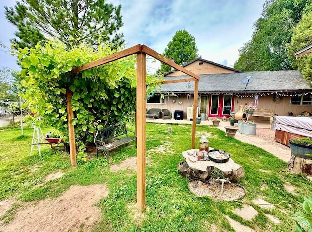 263 W 300 S, Parowan, UT 84761 - view of yard featuring a patio area and a hot tub