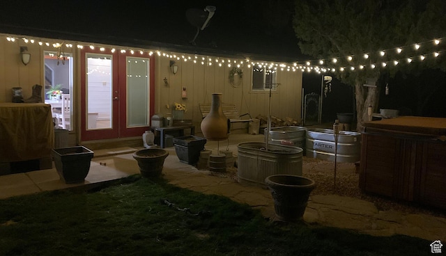 263 W 300 S, Parowan, UT 84761 - patio at night featuring french doors
