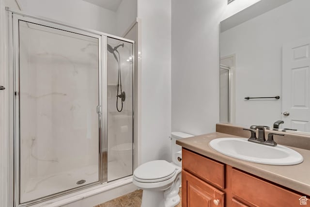 166 S 2035 W, Lehi, UT 84043 - full bathroom featuring a shower stall, vanity, and toilet