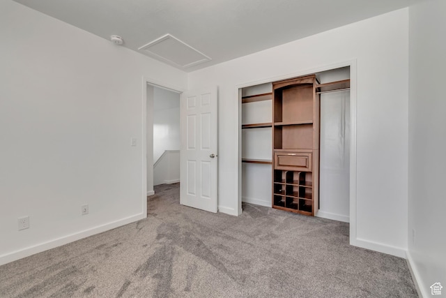 166 S 2035 W, Lehi, UT 84043 - unfurnished bedroom featuring carpet flooring, attic access, baseboards, and a closet