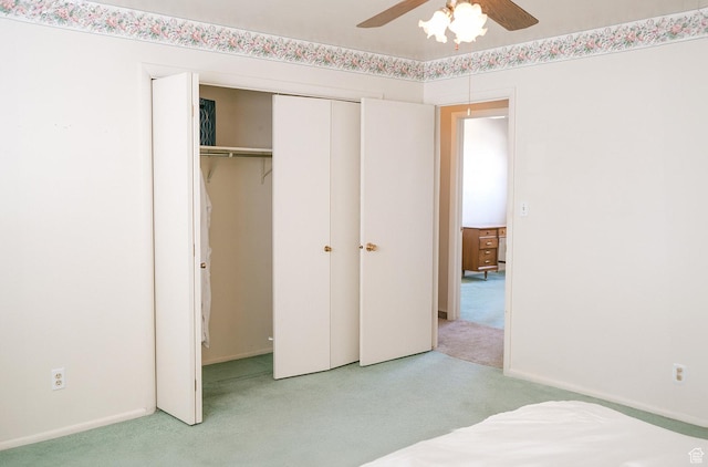 20 E 9n Cir N, American Fork, UT 84003 - unfurnished bedroom featuring a closet, ceiling fan, baseboards, and carpet