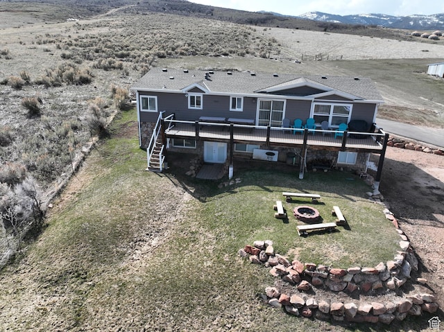 288 W Stuart Dr, Garden City, UT 84028 - drone / aerial view with a mountain view