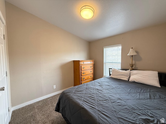 288 W Stuart Dr, Garden City, UT 84028 - bedroom featuring baseboards, lofted ceiling, and carpet