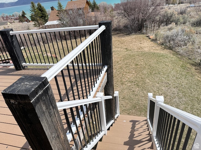 288 W Stuart Dr, Garden City, UT 84028 - deck featuring fence and a lawn