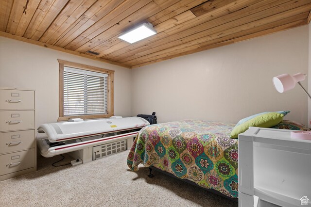 671 W Dee Dr, Garden City, UT 84028 - carpeted bedroom featuring wood ceiling