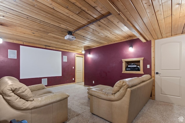 671 W Dee Dr, Garden City, UT 84028 - carpeted home theater with wood ceiling