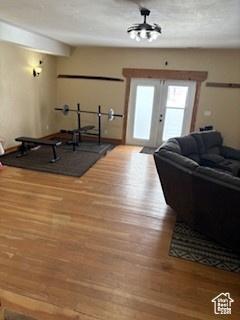 87 N Loafer Canyon Rd, Elk Ridge, UT 84651 - living room with wood finished floors