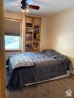 87 N Loafer Canyon Rd, Elk Ridge, UT 84651 - bedroom featuring ceiling fan