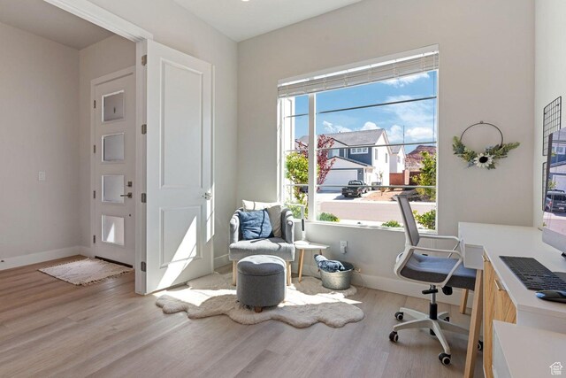 4582 S Sophia Ln, Washington, UT 84780 - office space with baseboards and wood finished floors