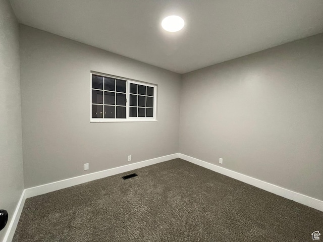 3977 W 5625 S, Roy, UT 84067 - empty room with baseboards, dark colored carpet, and visible vents