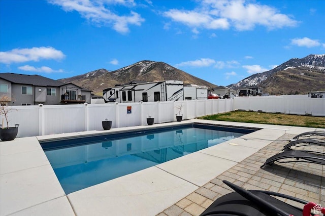 393 S Corner View Dr, Tooele, UT 84074 - view of pool with a mountain view, a residential view, and a patio area