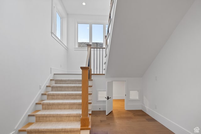 1682 N 2250 W, Provo, UT 84604 - staircase with baseboards, recessed lighting, and wood finished floors