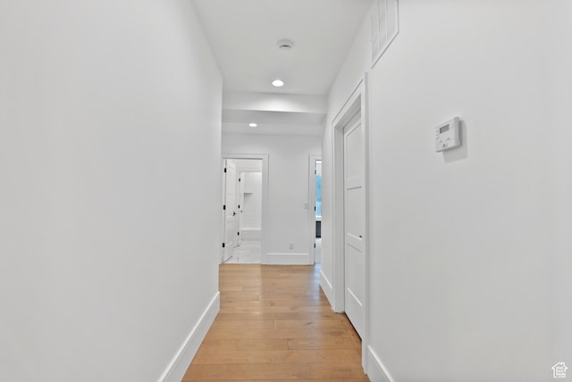 1682 N 2250 W, Provo, UT 84604 - hallway featuring recessed lighting, light wood finished floors, baseboards, and visible vents