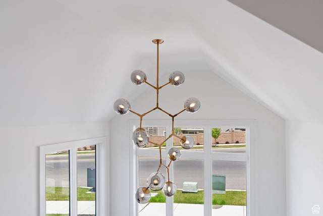 1682 N 2250 W, Provo, UT 84604 - room details with a notable chandelier