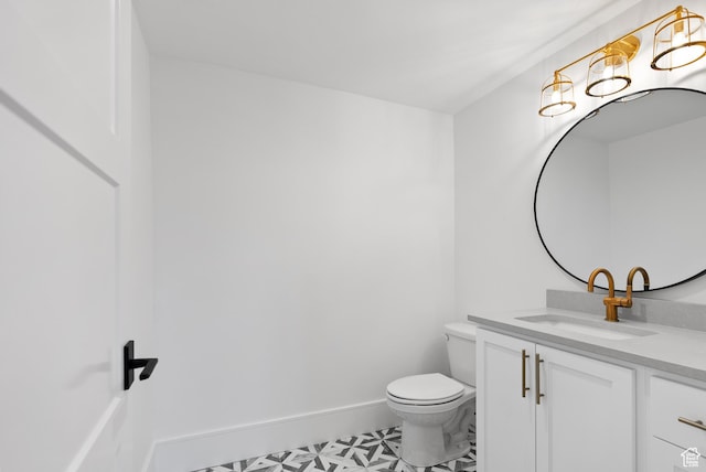 1682 N 2250 W, Provo, UT 84604 - bathroom with vanity, baseboards, and toilet