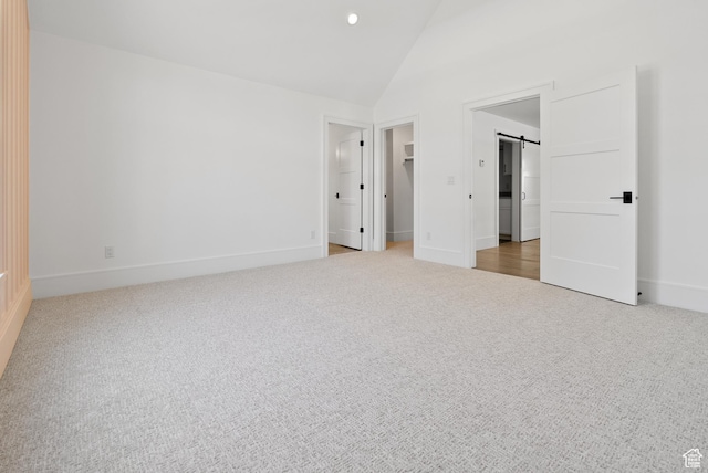 1682 N 2250 W, Provo, UT 84604 - unfurnished bedroom featuring a walk in closet, carpet, recessed lighting, baseboards, and a closet