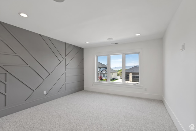 1682 N 2250 W, Provo, UT 84604 - empty room with baseboards, light carpet, and recessed lighting