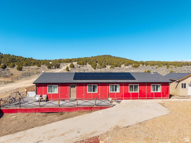 8915 E 33550 N, Fairview, UT 84629 - view of front of property featuring solar panels and fence
