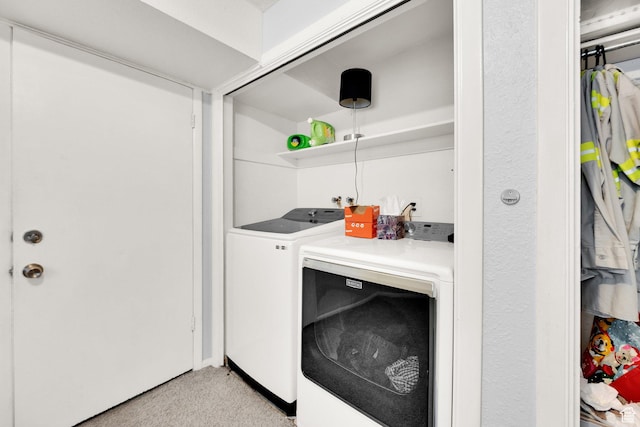 1841 S Nevada Ave, Provo, UT 84606 - washroom featuring washing machine and clothes dryer and light colored carpet