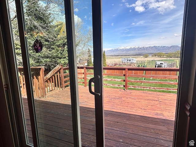 80 S 6000 W, Mendon, UT 84325 - doorway to outside featuring a healthy amount of sunlight and a mountain view
