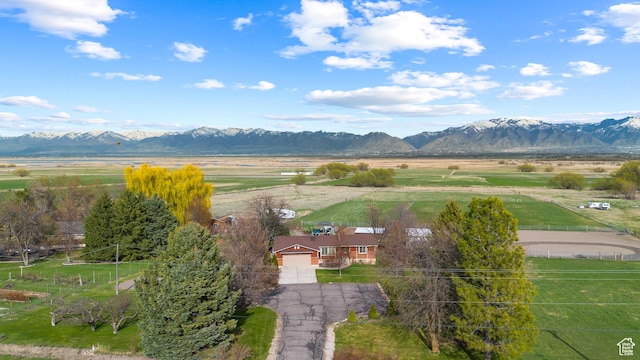 80 S 6000 W, Mendon, UT 84325 - drone / aerial view featuring a rural view and a mountain view