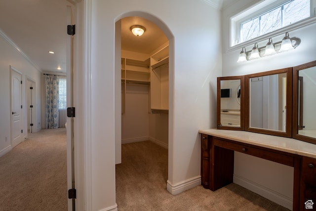 6041 S 2230 E, Holladay, UT 84121 - walk in closet with arched walkways and light colored carpet
