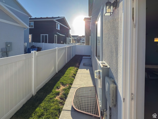 5051 W Bilston Ln S, Herriman, UT 84096 - view of yard with a fenced backyard and a residential view