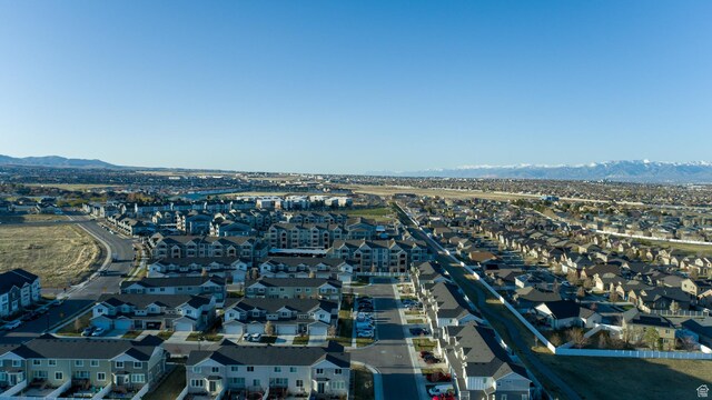 5051 W Bilston Ln S, Herriman, UT 84096 - aerial view with a residential view and a mountain view