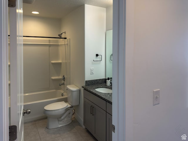 5051 W Bilston Ln S, Herriman, UT 84096 - full bathroom with toilet, tile patterned flooring, shower / washtub combination, and vanity