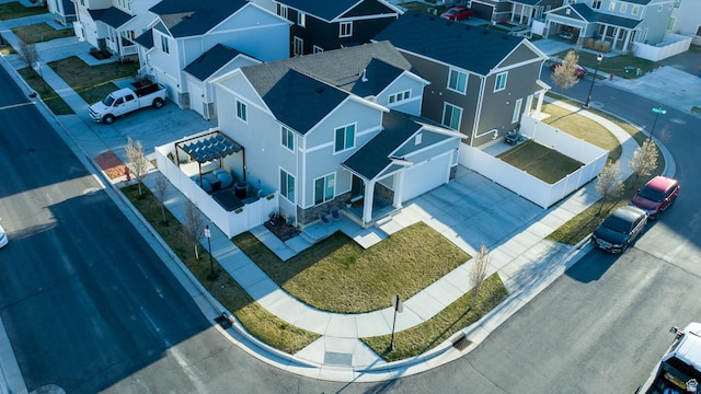 5051 W Bilston Ln S, Herriman, UT 84096 - drone / aerial view with a residential view