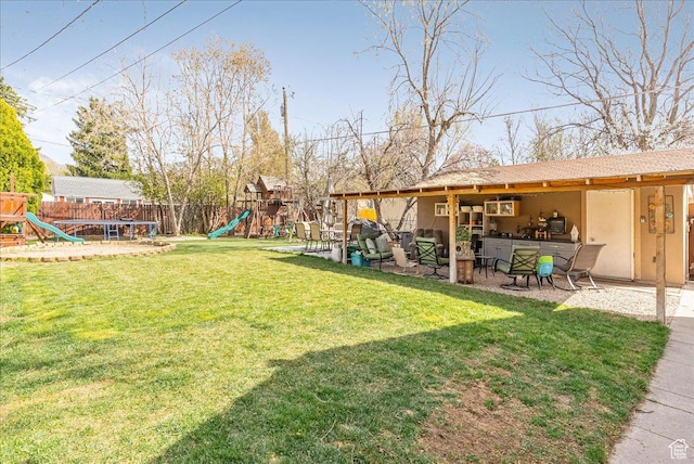 3165 S 2000 E, Millcreek, UT 84109 - view of yard with fence and a playground