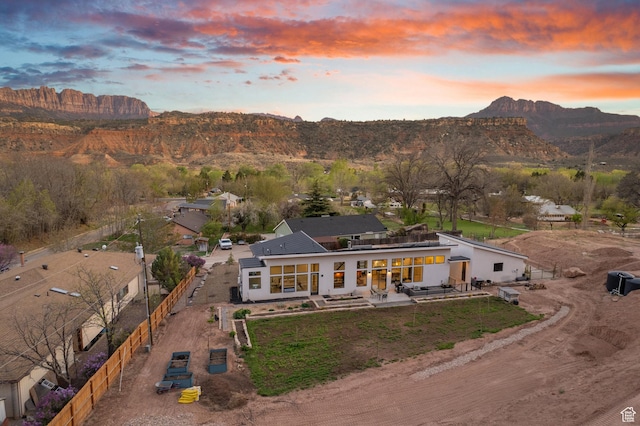 160 W Pebble, Rockville, UT 84763 - aerial view at dusk of a mountain view