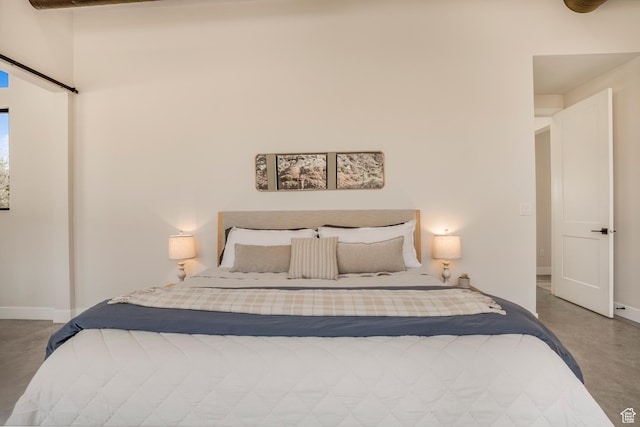 160 W Pebble, Rockville, UT 84763 - bedroom with finished concrete floors and baseboards