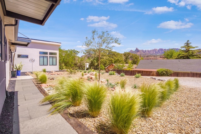160 W Pebble, Rockville, UT 84763 - view of yard featuring a mountain view and fence